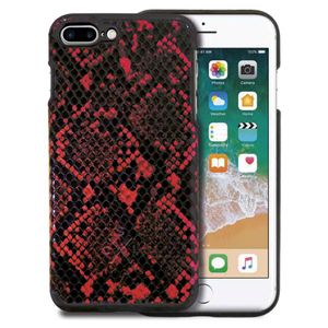 CaseCuero Vegano iPhone 7 Plus-Protección Grado Militar-Snake Red/Black
