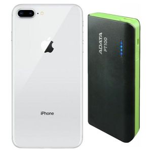 iPhone 8 Plus Reacondicionado 64gb Plata + Power Bank 10,000mah